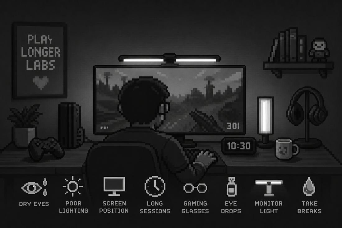 Gaming Eye Strain: Why Your Eyes Hurt After Gaming (And What Actually Helps)